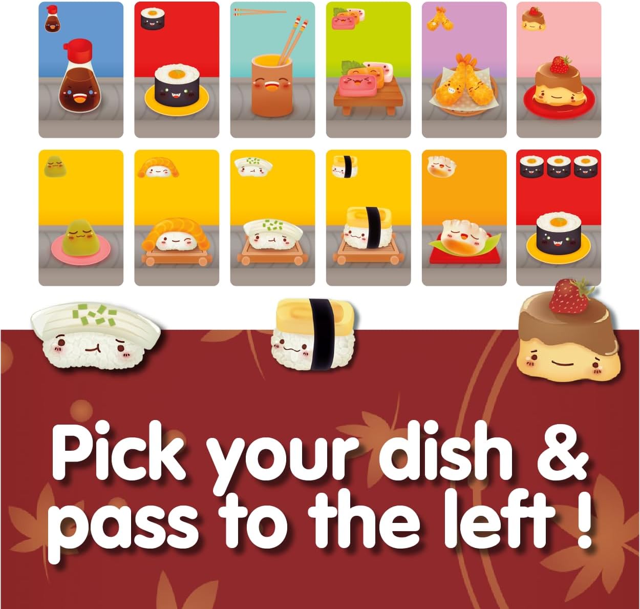 Sushi Go - The Pick and Pass family Card Game