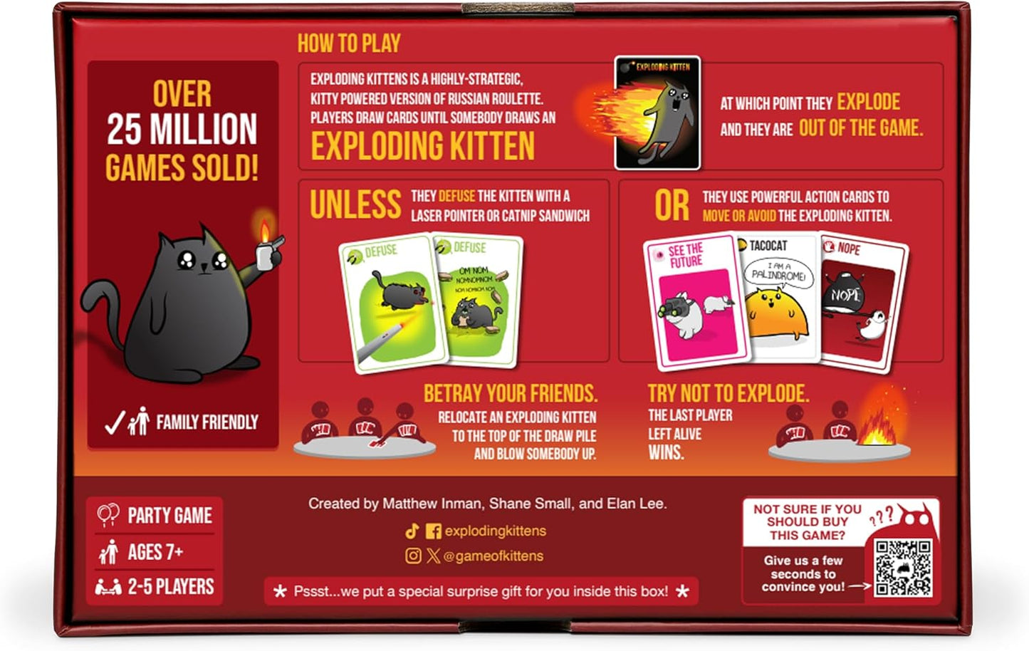 Exploding Kittens Original Edition - High Stakes Card Game