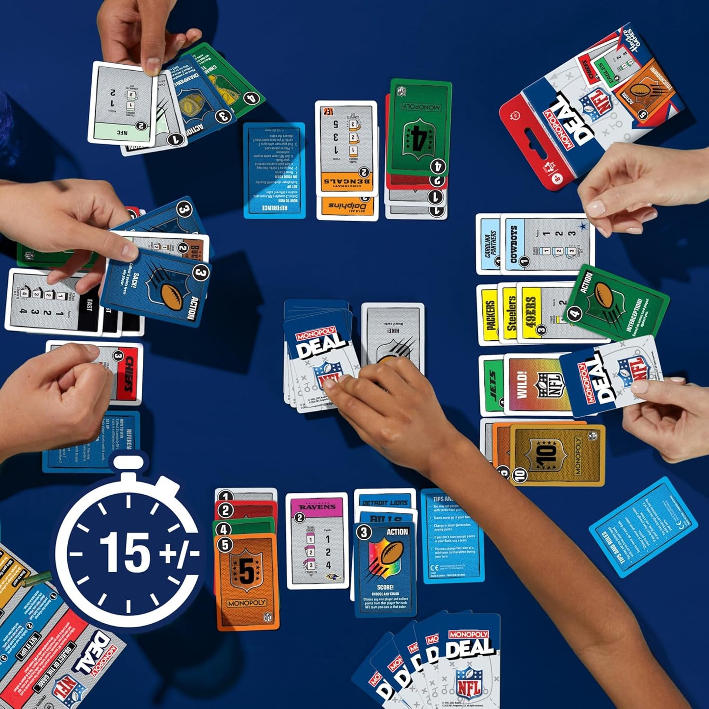 Monopoly Deal NFL Edition Game NFL Card Game