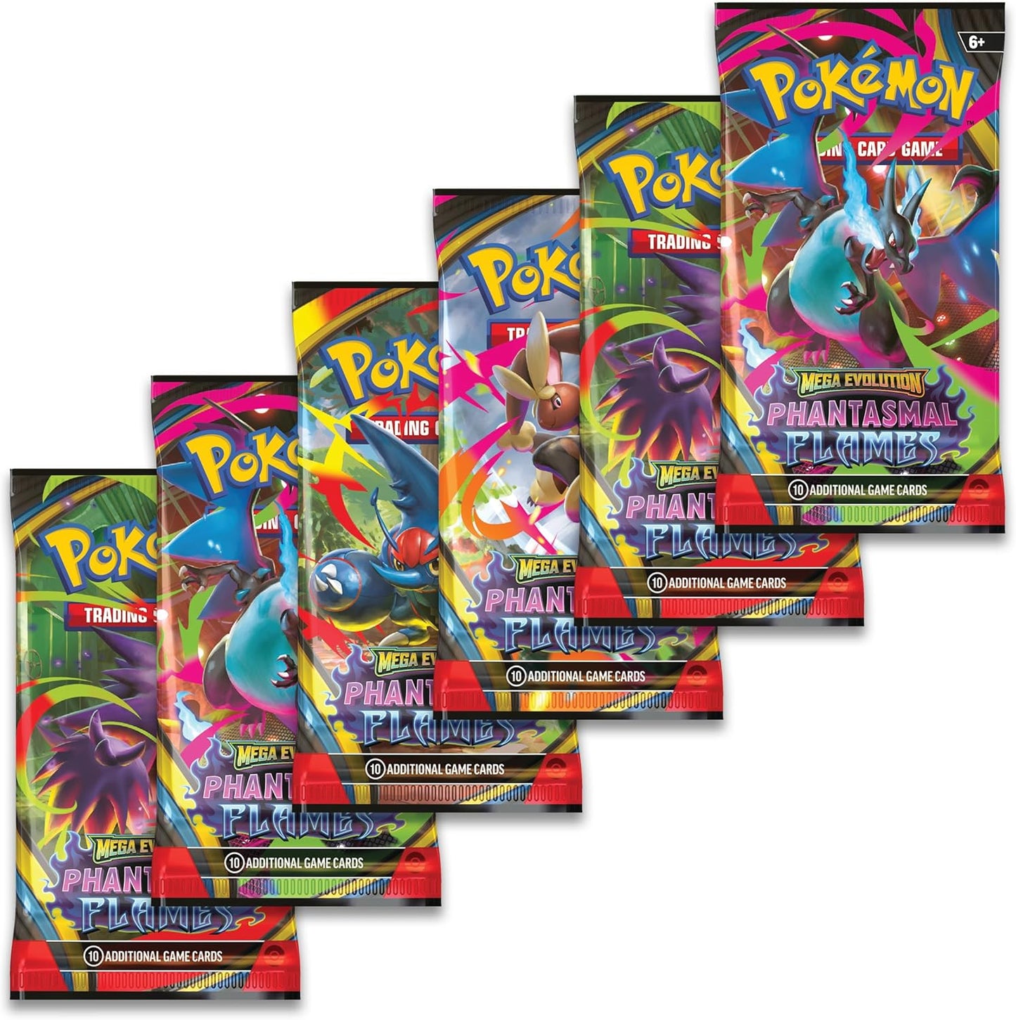 Mega Evolution Phantasmal Flames Booster Bundle (6 Booster Packs)